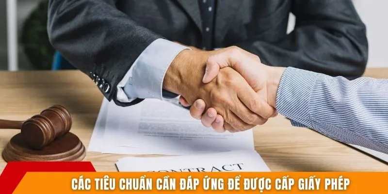 Các tiêu chuẩn cần đáp ứng để được cấp giấy phép